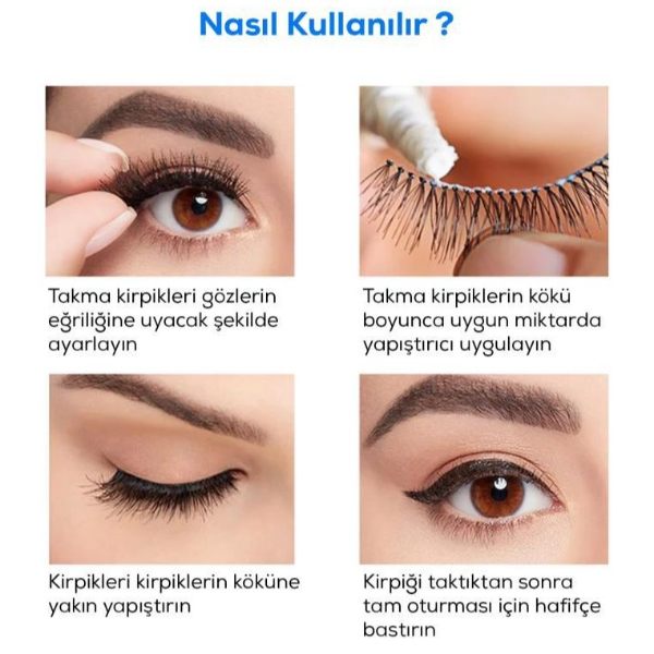 Su Geçirmez Kirpik Yapıştırıcısı Glue Siyah Renk - 4