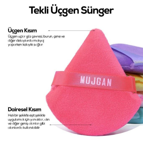 Üçgen Makyaj Süngeri Puf  - 2