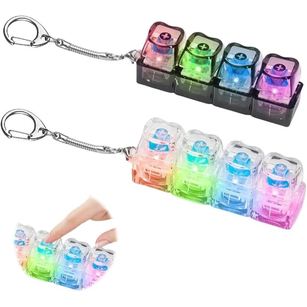 Işıklı Klavye Tuşu Switch Anahtarlık  - 2