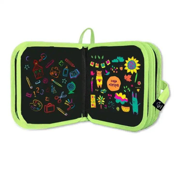 Temizlenebilir Renkli Çizim Defteri  - 3