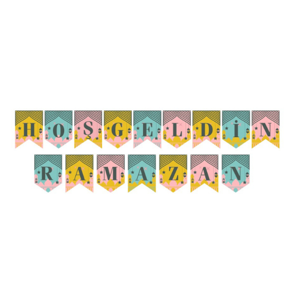 Ramazan Renkli Banner Süs - Hoşgeldin Ramazan  - 2