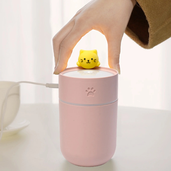 Isınan Kedi Mini USB Sessiz Hava Nemlendiricisi - 4