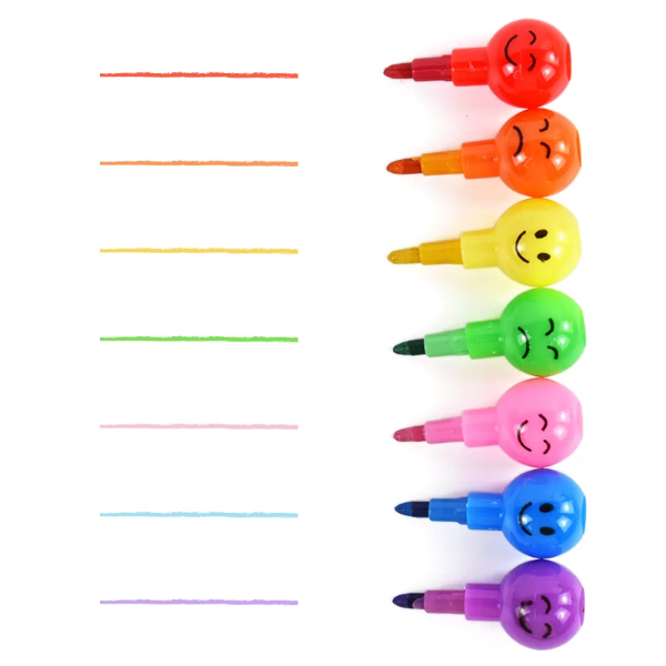 4'lü Emojili Yumurtlayan Boya Kalemi Seti  - 2