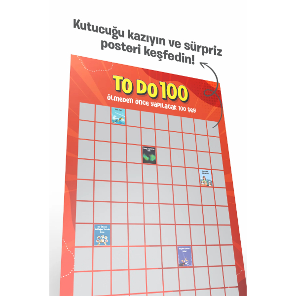 Ölmeden Önce Yapılacak 100 Şey - Kazı Kazan Posteri - 4