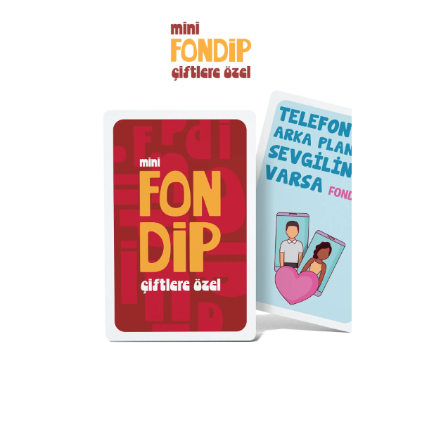 Mini Fondip Çiftlere Özel Eğlenceli Kart Oyunu - 5