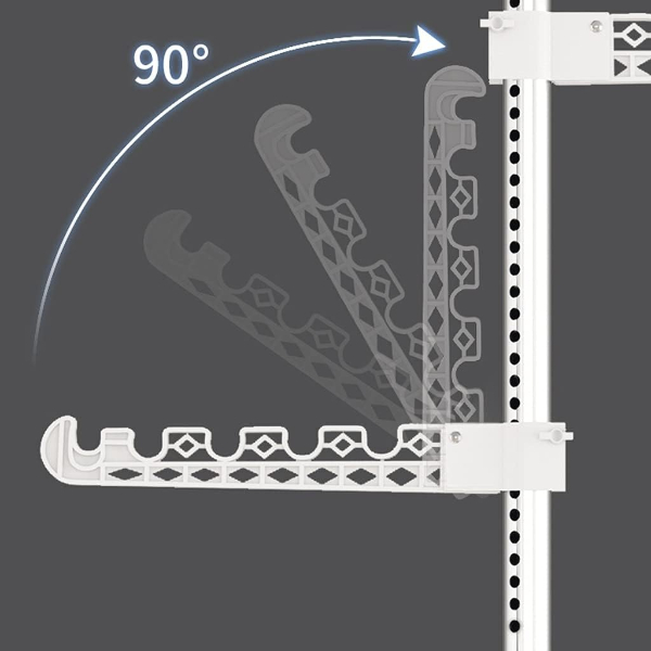 Teleskopik Giysi ve Çamaşır Askısı - 2