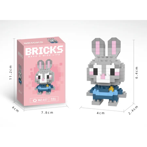 Bricks Zootropolis Judy Hopps Mini Tavşan Lego Figürü  - 3