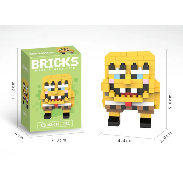 Bricks Sünger Bob Mini Lego Figürü  - 2