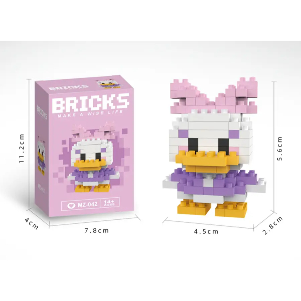 Bricks Daisy Duck Mini Lego Figürü - 3
