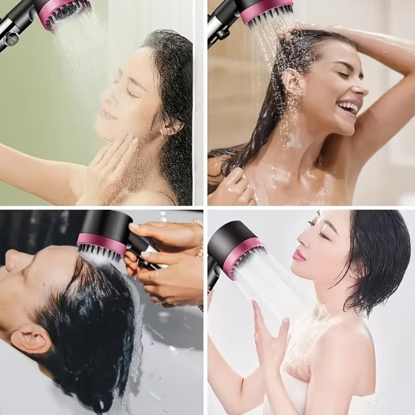 Pembe 3 Modlu Filtreli Duş Başlığı  - 4