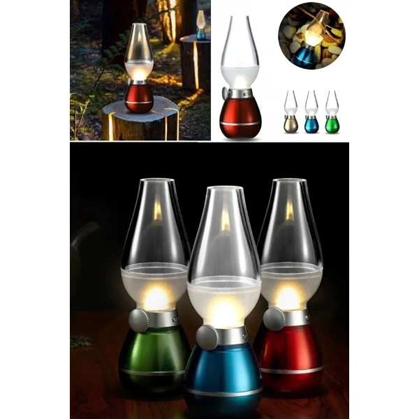 Retro Gaz Lambası Tasarımlı LED Lamba  - 4