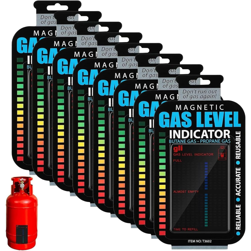 Mıknatıslı Tüp Gaz Seviye Ölçer - Hızlı Göstergeli - Yeniden Kullanılabilir - 4