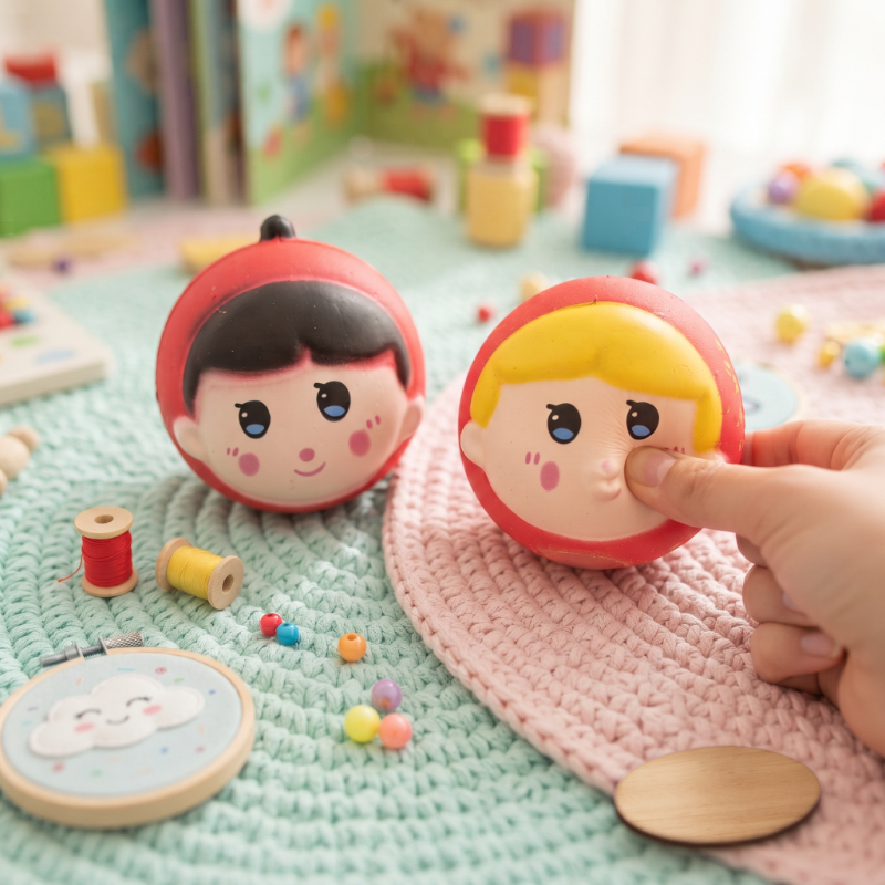 Ethab Ticaret Glbl-Tstil4136 Kırmızı Başlıklı Kız Tasarımlı Squishy - 12 Li Paket - Karışık Model - Yumuşak Oyunca